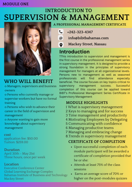 Introduction to Supervision & Management